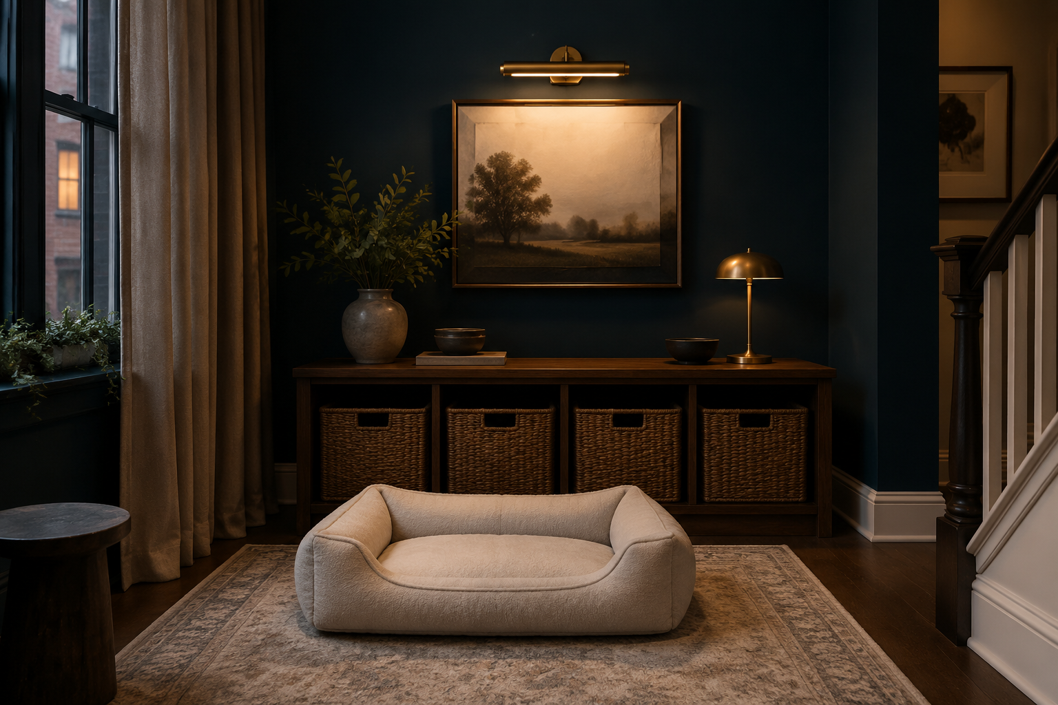 Townhouse Calm pet lounge corner
